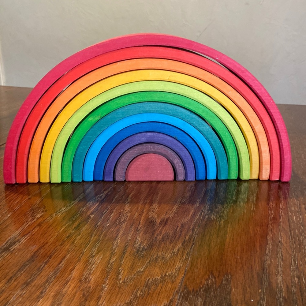 Grimms Wooden Rainbow Stacker